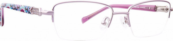Vera Bradley VB Eva Eyeglasses, Lilac Medallion
