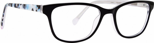 Vera Bradley VB Emelie Eyeglasses, Plum Pansies