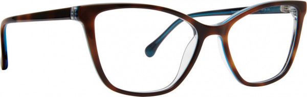Trina Turk TT Jaida Eyeglasses, Tortoise/Blue