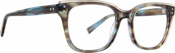 Trina Turk TT Peta Eyeglasses, Black/Blue