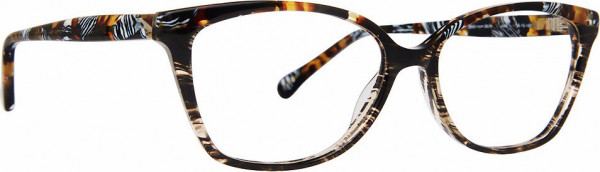 Trina Turk TT Julia Eyeglasses, Black Horn