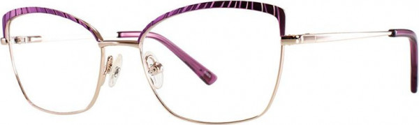 Adrienne Vittadini 592 Eyeglasses, Mauve/Gold