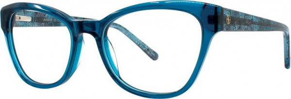 Adrienne Vittadini 648 Eyeglasses, Aqua Lace