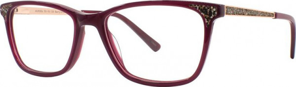 Adrienne Vittadini 656 Eyeglasses, Berry/Snake