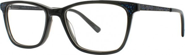 Adrienne Vittadini 656 Eyeglasses, Black/Lapis