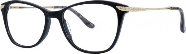 Adrienne Vittadini 668 Eyeglasses, Black/Gold