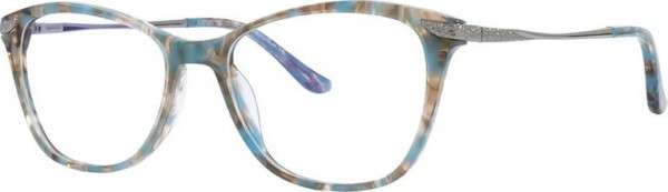 Adrienne Vittadini 668 Eyeglasses, Blue Multi