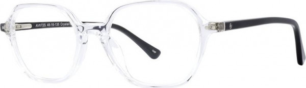 Adrienne Vittadini 672 Eyeglasses, Crystal/Blk