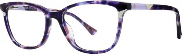 Adrienne Vittadini 674 Eyeglasses, Purple Demi