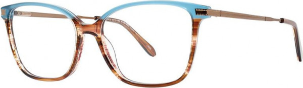 Cosmopolitan Chance Eyeglasses, Blu/Brn Horn