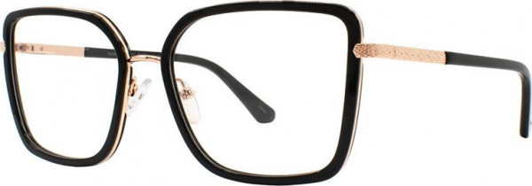 Cosmopolitan Grier Eyeglasses, Blk/Rose Gld