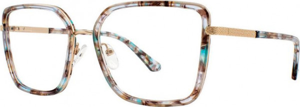 Cosmopolitan Grier Eyeglasses, Blue/SGold