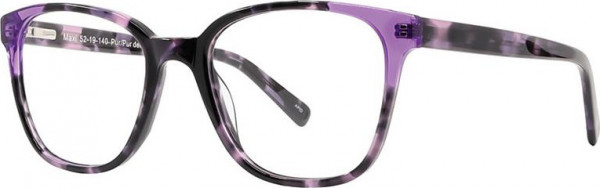 Cosmopolitan Maxi Eyeglasses, Pur/Pur Demi