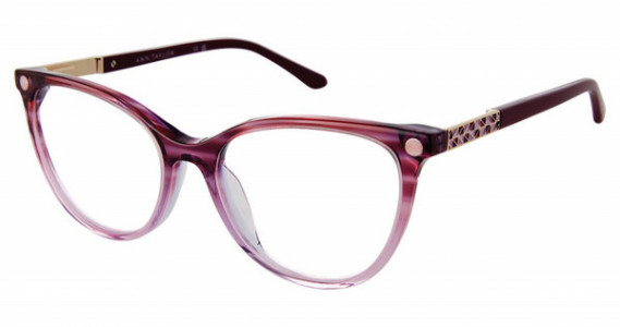 Ann Taylor AT350CP Ann Taylor w/Magnetic Polarized Clip Eyeglasses, C03 MULBERRY