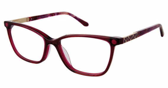 Ann Taylor AT351CP Ann Taylor w/Magnetic Polarized Clip Eyeglasses, C03 TRANS MULBERRY