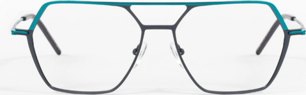 Mad In Italy Civetta Eyeglasses, C02 - Grey Turquoise