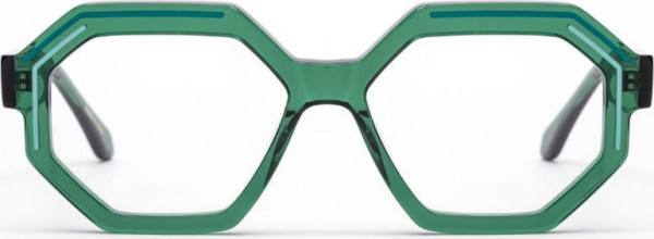 Mad In Italy Deca Eyeglasses, C01 - Transparent Green