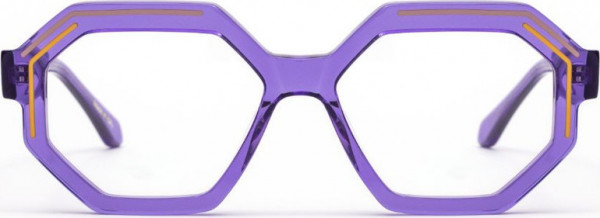 Mad In Italy Deca Eyeglasses, C02 - Transparent Purple