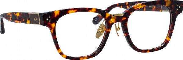 Linda Farrow LFL1481 SANCHEZ Eyeglasses, (002) DRK T-SHELL/ LGHT GLD/ OPTICAL