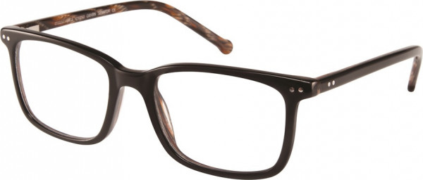 Union Bay C1050 SENATOR Eyeglasses, OXHRN BLACK/WALNUT GRAIN
