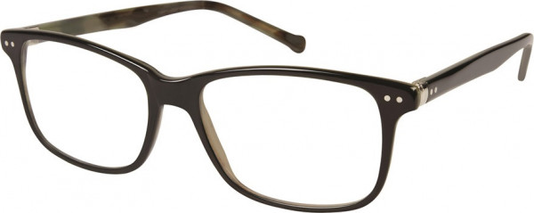 Union Bay C1060 LINCOLN Eyeglasses, OXHRN BLACK/HORN
