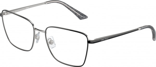 Jimmy Choo JC2003 Eyeglasses, 3016 SILVER/BLACK (SILVER)