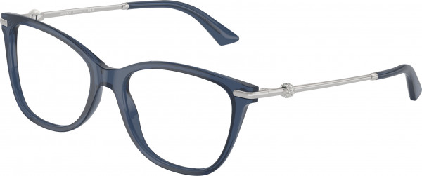 Jimmy Choo JC3007HF Eyeglasses, 5035 TRANSPARENT BLUE (BLUE)