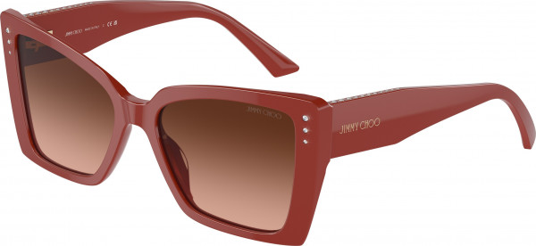 Jimmy Choo JC5001B Sunglasses, 50135M RED PINK GRADIENT GREY (RED)
