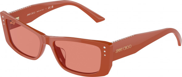 Jimmy Choo JC5002BU Sunglasses, 501084 PAPRIKA PINK (RED)