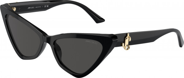 Jimmy Choo JC5008 Sunglasses, 500087 BLACK DARK GREY (BLACK)