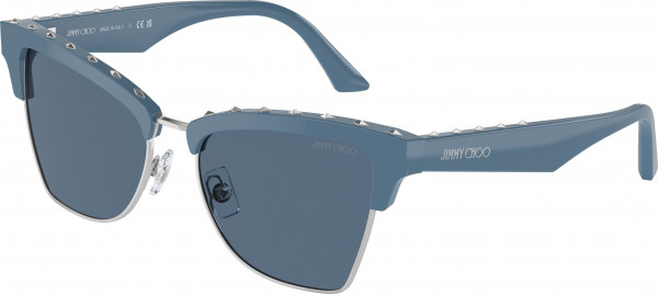 Jimmy Choo JC5014 Sunglasses, 502080 BLUE/SILVER DARK BLUE (BLUE)