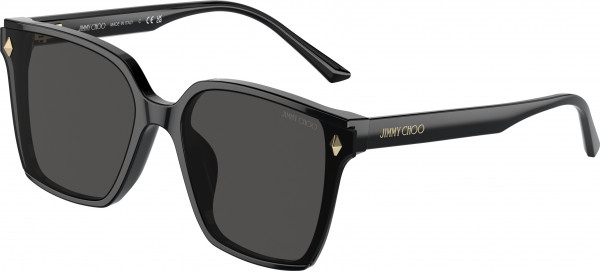 Jimmy Choo JC5016D Sunglasses, 500087 BLACK DARK GREY (BLACK)