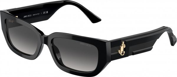 Jimmy Choo JC5017 Sunglasses, 50008G BLACK GREY GRADIENT (BLACK)