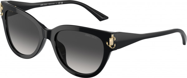Jimmy Choo JC5018U Sunglasses, 50008G BLACK DARK GREY (BLACK)