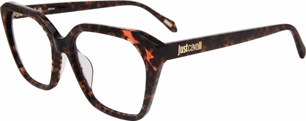 Just Cavalli VJC078 Eyeglasses, BROWN/LIGHT HAVANA (0ADR)
