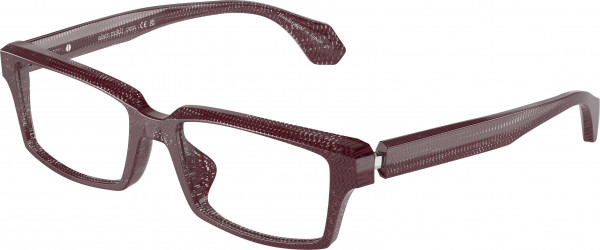 Alain Mikli A03524D Eyeglasses, 004 NEW POINTILLEE BOURDEAUX (RED)