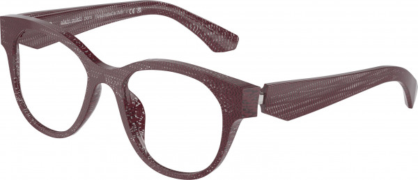 Alain Mikli A03526 Eyeglasses, 003 NEW POINTILLEE BOURDEAUX (RED)