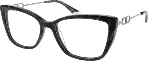 Steve Madden LOURDES Eyeglasses, Black Marble