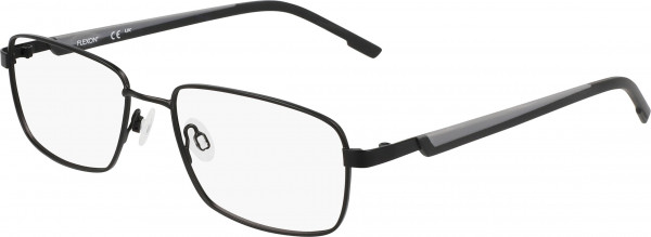 Flexon FLEXON H6077 Eyeglasses, (002) SATIN BLACK/ GREY