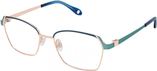 Fysh UK F-3738 Eyeglasses, M201-BLUE ROSE GOLD