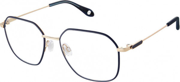 Fysh UK F-3737 Eyeglasses, M201-NAVY GOLD
