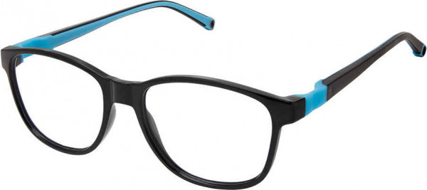 Life Italia JF-910 Eyeglasses, 1-BLACK AQUA/BLUE