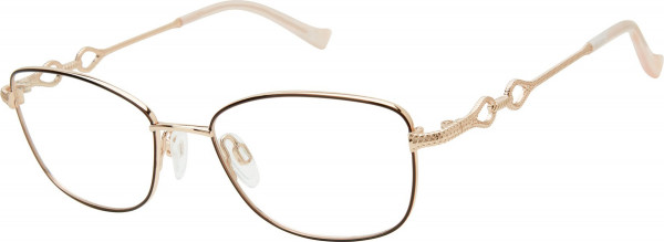 Tura R147 Eyeglasses, Brown/Rose (BRN)