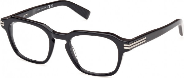 Ermenegildo Zegna EZ5282 Eyeglasses, 001 - Shiny Black / Shiny Black