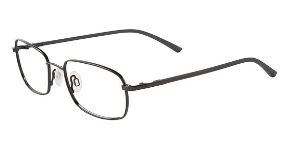 Flexon FLEXON 652 Eyeglasses, (011) BLACK CHROME SMOKE