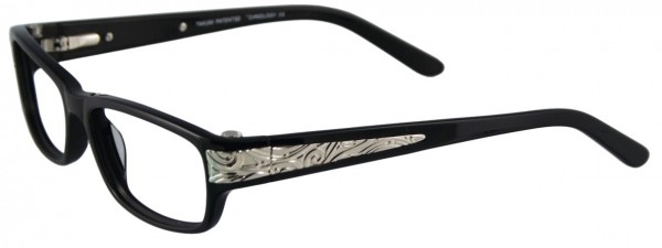 Takumi T9782 Eyeglasses, BLACK/SHINY SILVER
