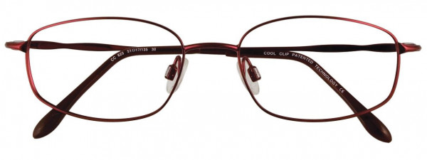 CoolClip CC825 Eyeglasses, 030 - Shiny Dark Pinkish Red