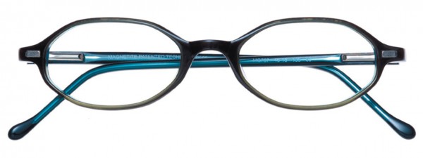 Magnetite MG757 Eyeglasses, GREEN/BLUE