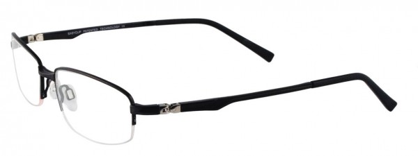 EasyClip EC116 Eyeglasses, SATIN BLACK/SHINY BLACK AND MATT