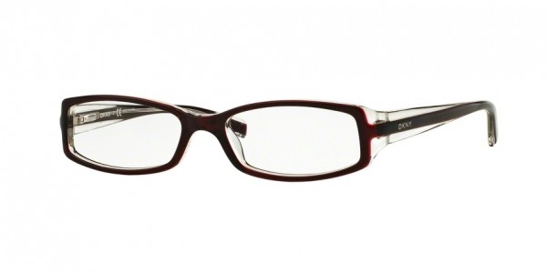 DKNY DY4593 Eyeglasses, 3417 BORDEAUX/CRYSTAL (BORDEAUX)